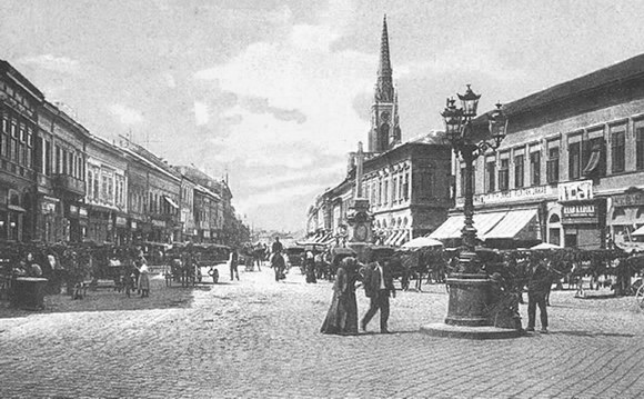 Novi Sada - Zmaj jovina ulica krajem XIX veka