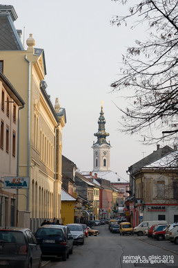 Нови Сад - улица С. Марковића сликана са Трга Марије Трандафил